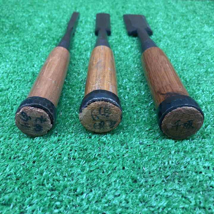 【中古現状品】 鑿 のみ 国寿 銘 ＊3本組 【鴻巣店】