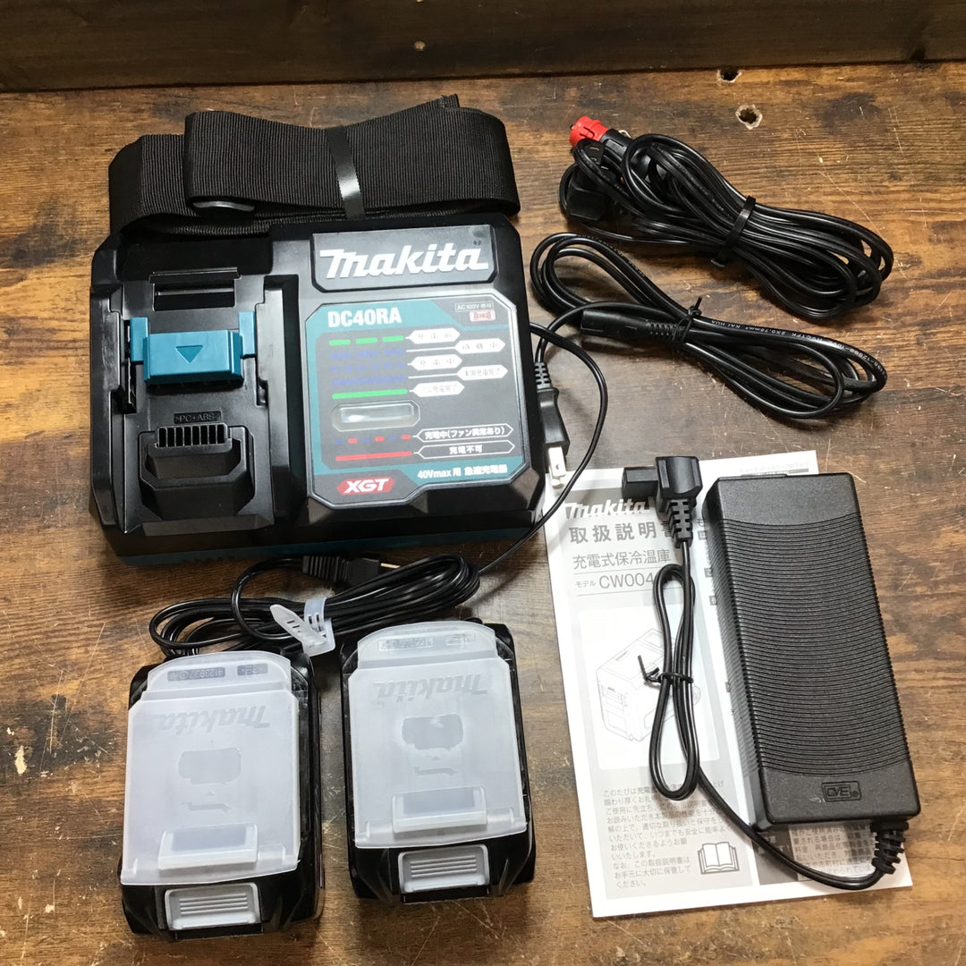 【中古品】★送料無料★マキタ makita 40V コードレス冷温庫 CW004GZ バッテリー2個 充電器付【戸田店】