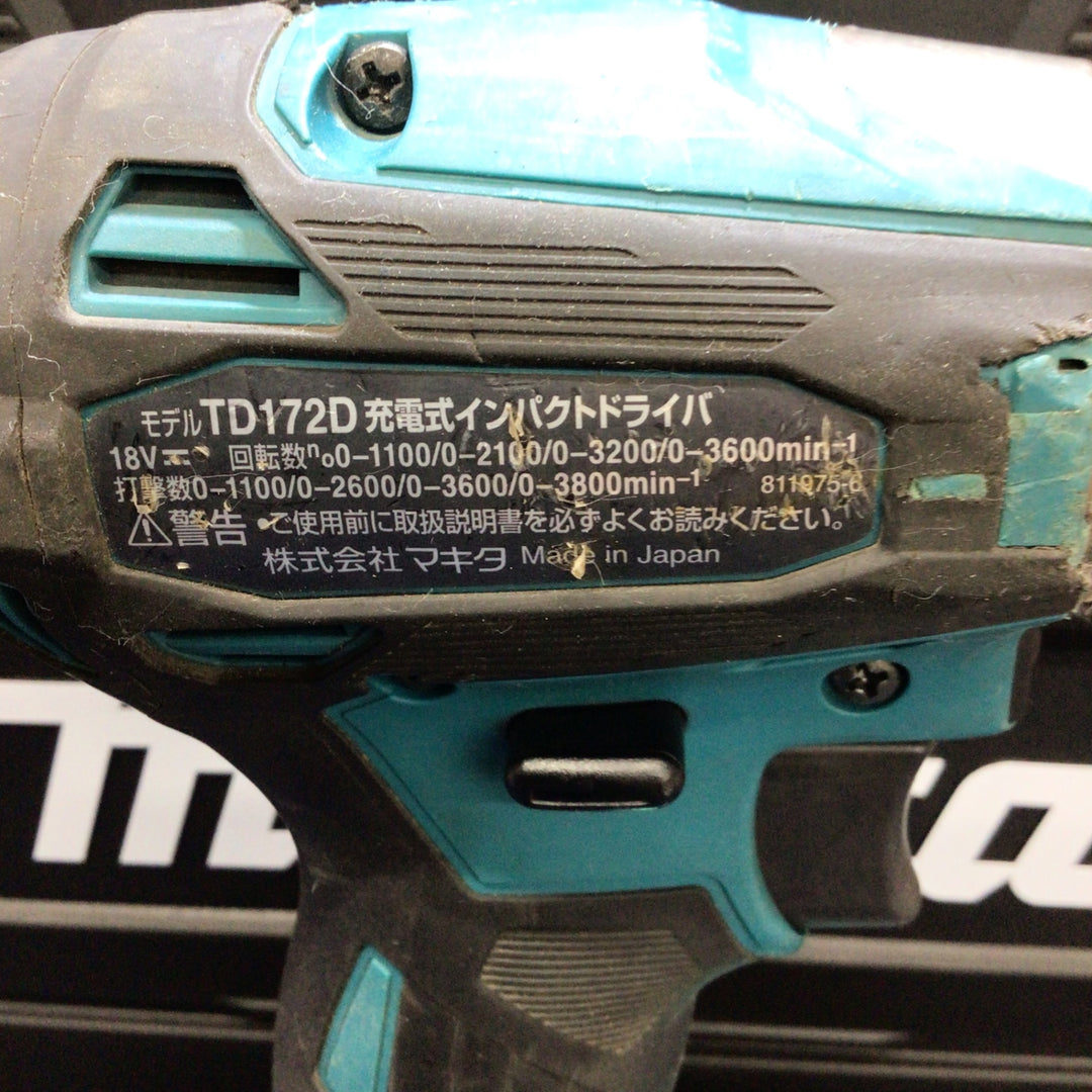 ★マキタ(makita) コードレスインパクトドライバー TD172DRGX【八潮店】