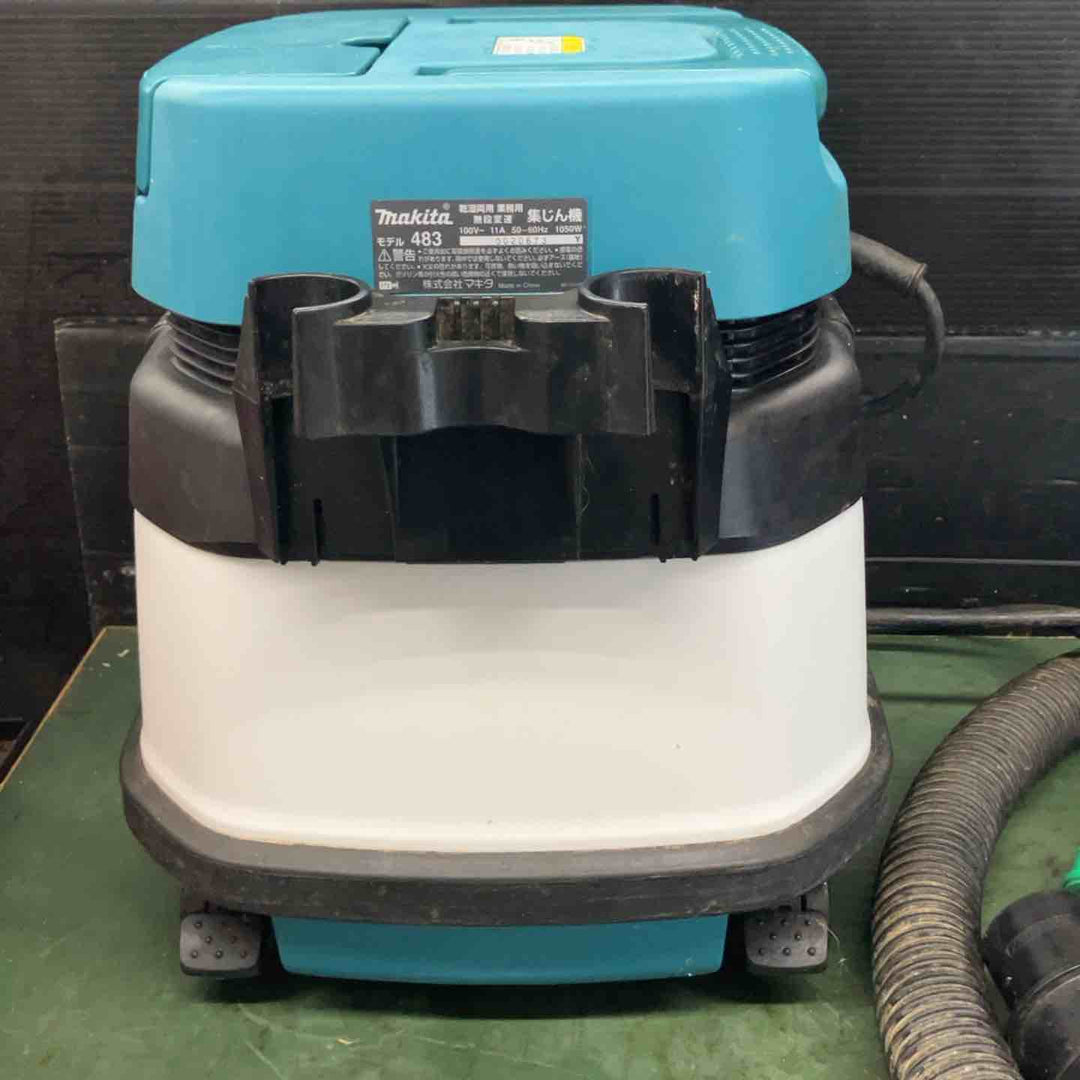 ★マキタ(makita) 集じん機 乾湿両用 483(P) 本体＋ホースのみ 集じん容量8L、給水量6L【戸田店】