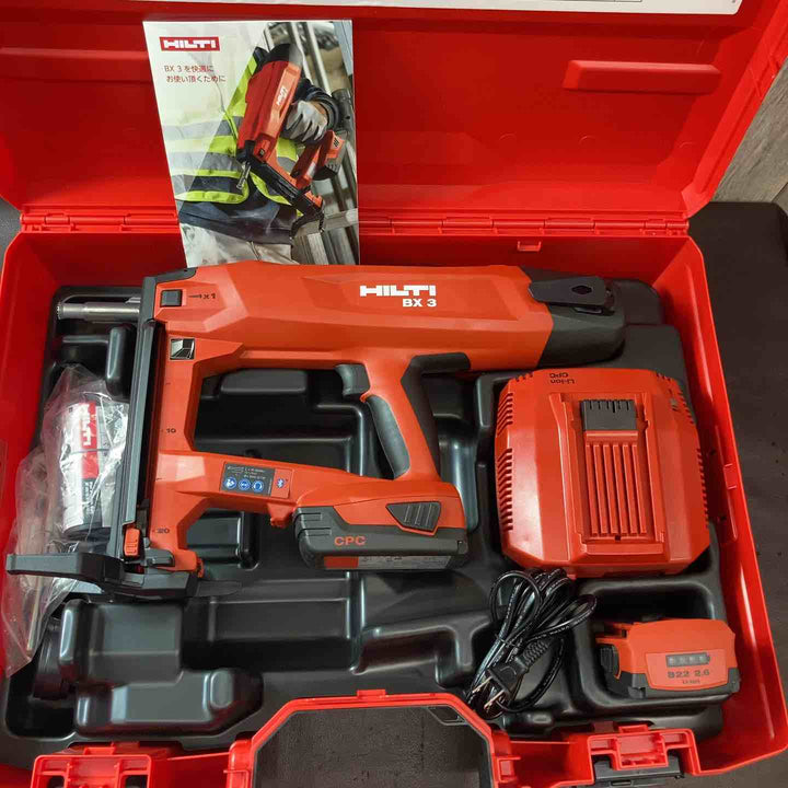 【未使用(店頭展示品)】◇HILTI バッテリー式鋲打ち機 BX3-ME P2/2.6Ahコンボ フルセット品【東大和店】