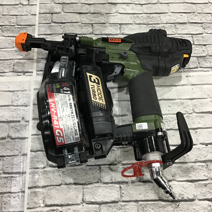 ★マックス(MAX) 高圧エアネジ打ち機 HV-R41G5_ミリタリーグリーン【川口店】
