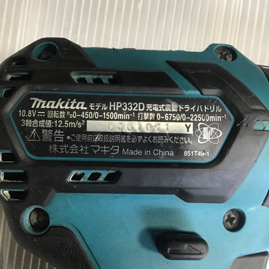 〇マキタ(makita) コードレス震動ドライバドリル HP332DZ【草加店】