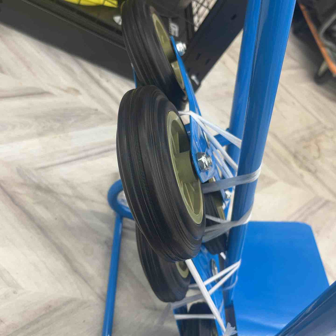 ◇スチール三輪階段昇降機 青 耐荷重180kg 段差 22cm 220mm　【越谷店】