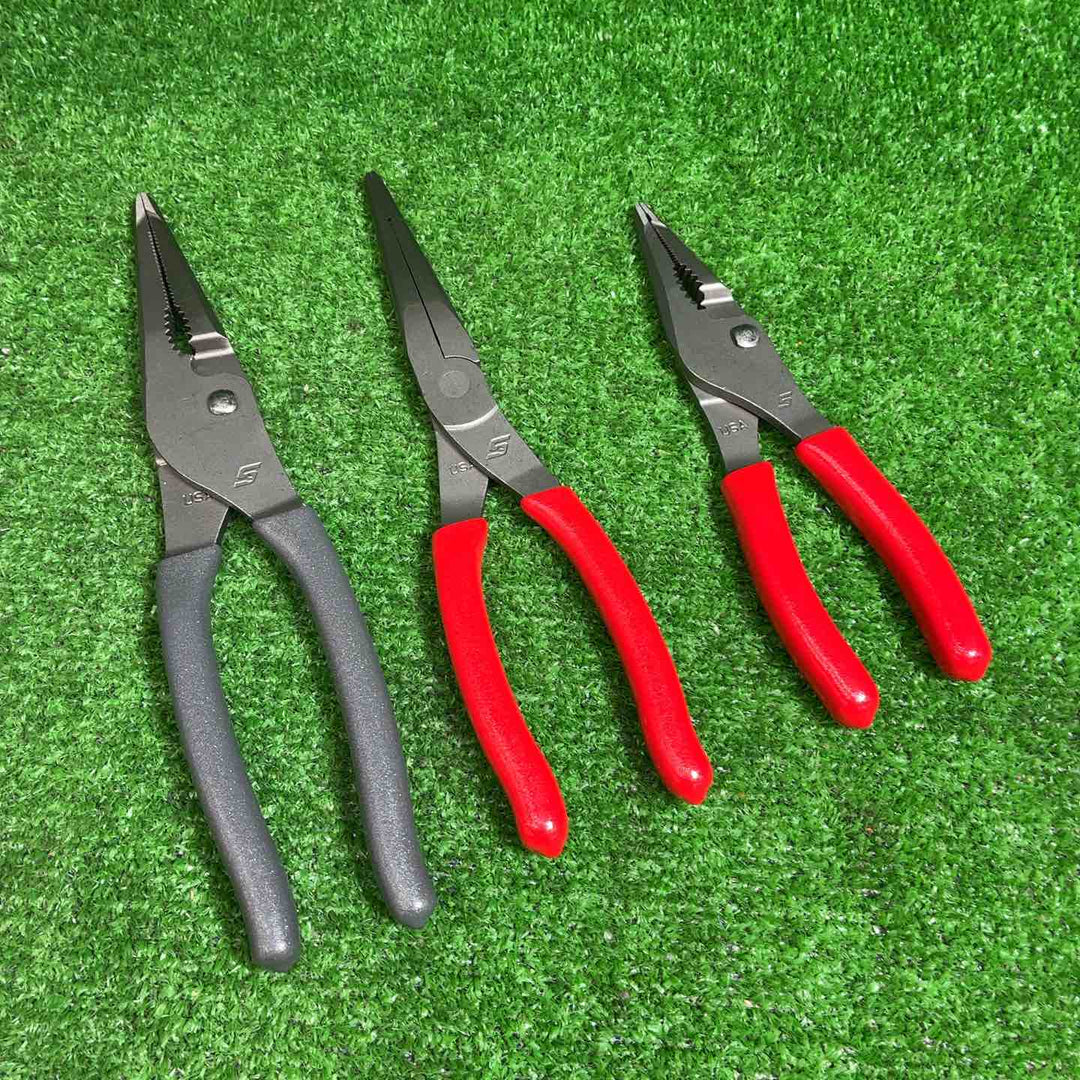 Snap-on ロングノーズスリップジョイントプライヤー LN46ACF、LN47ACF、597ACF/ニードルノーズプライヤー 95ACF 4点セット【藤沢店】