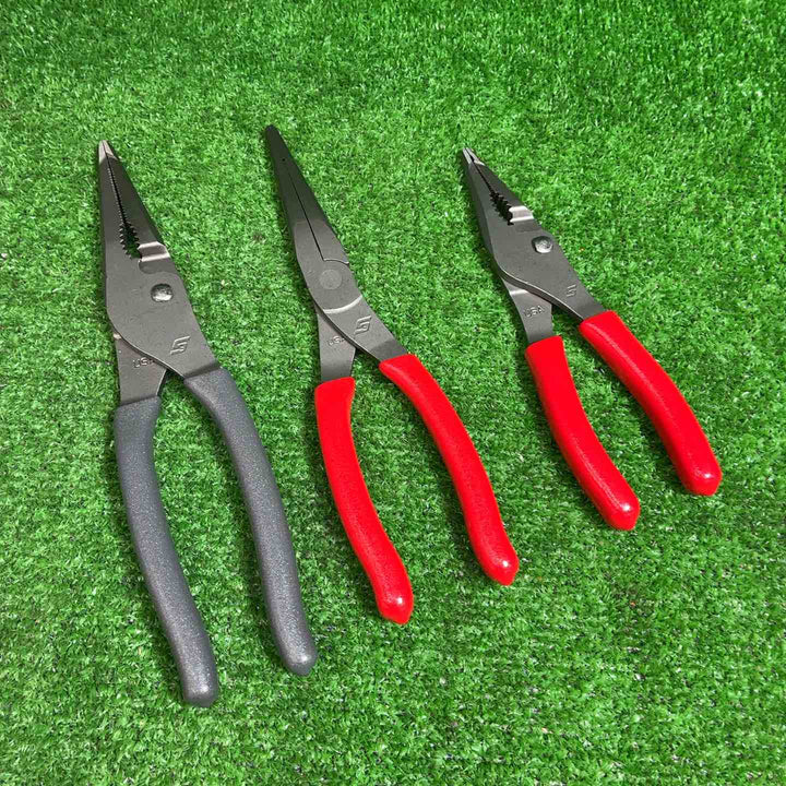 Snap-on ロングノーズスリップジョイントプライヤー LN46ACF、LN47ACF、597ACF/ニードルノーズプライヤー 95ACF 4点セット【藤沢店】