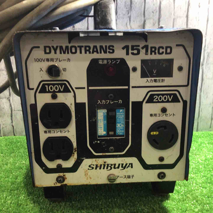 シブヤ 電動ウォールソー 漏電遮断器付ダイモトランス151RCD (051172)【川口店】