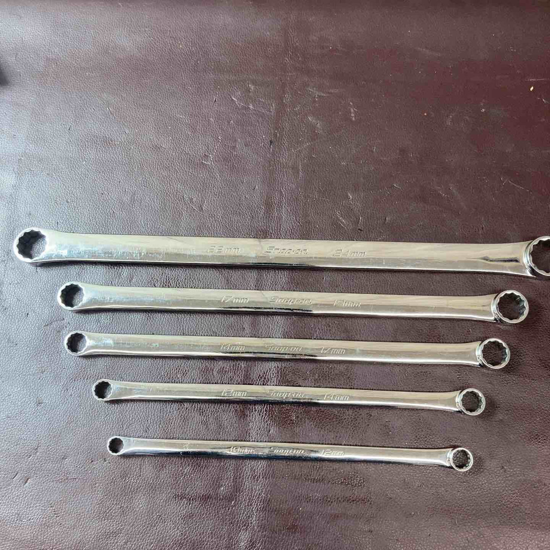 【中古品】スナップオン(Snap-on) ロングストレートメガネレンチ 計5本セット XDHFM1012～2224【東大和店】