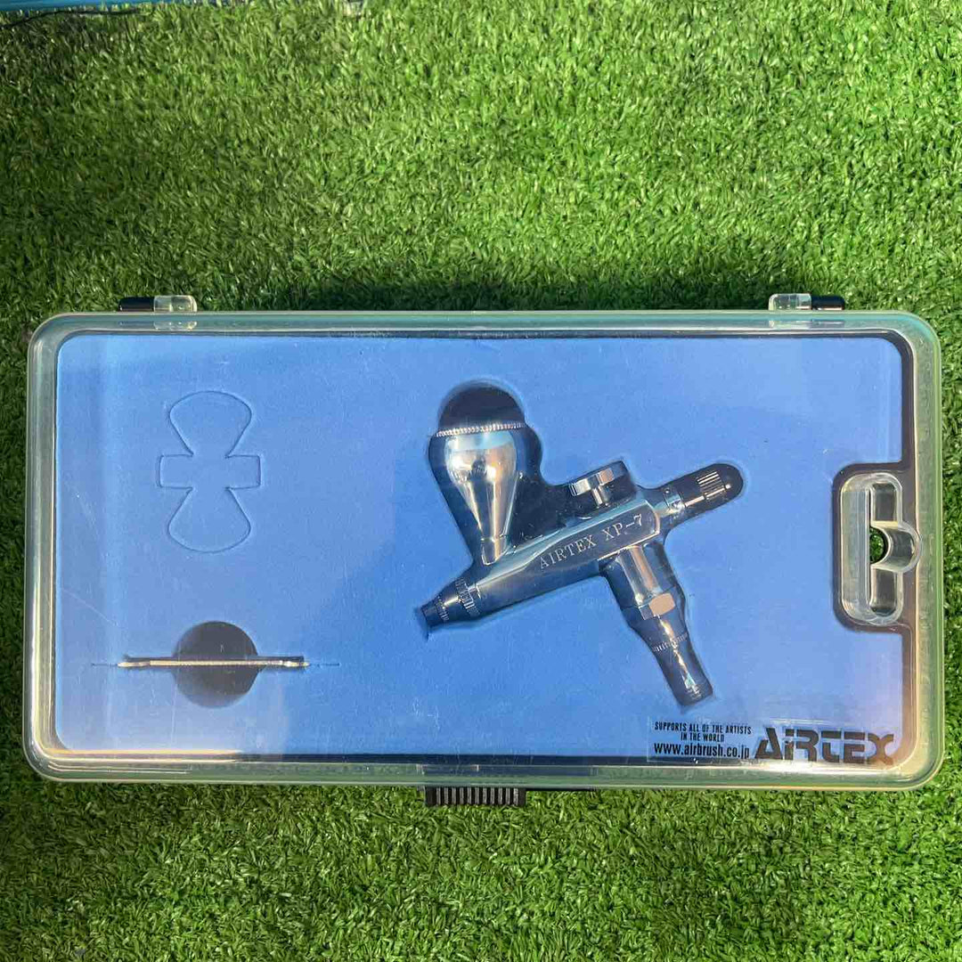 【美品】エアテックス コンプレッサー APC-001 エアブラシ・レギュレーターなど付属品おまけ付【岩槻店】