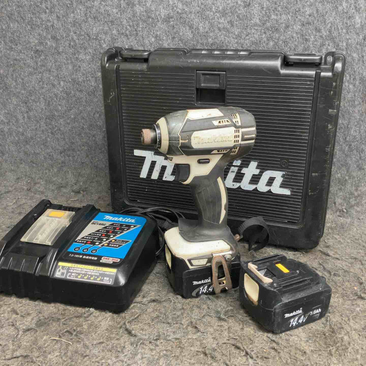 ★マキタ(makita) コードレスインパクトドライバー TD138DRFXW ケース(14.4V3.0Ahバッテリー[262][343]、充電器)【鴻巣店】