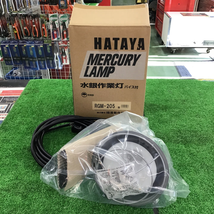 【未使用】 ハタヤ (HATAYA) 屋外用水銀作業灯 200W RGM-205 【桶川店】