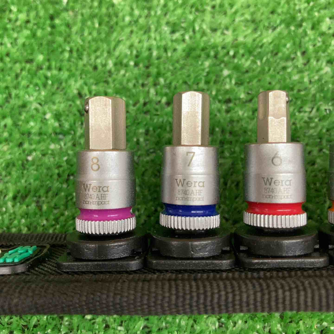 【中古美品】 ヴェラ/Wera 六角ビットソケットベルトセット Zyklop Hex-Plus 保持機能 1/4"差し込み 8点セット 【鴻巣店】