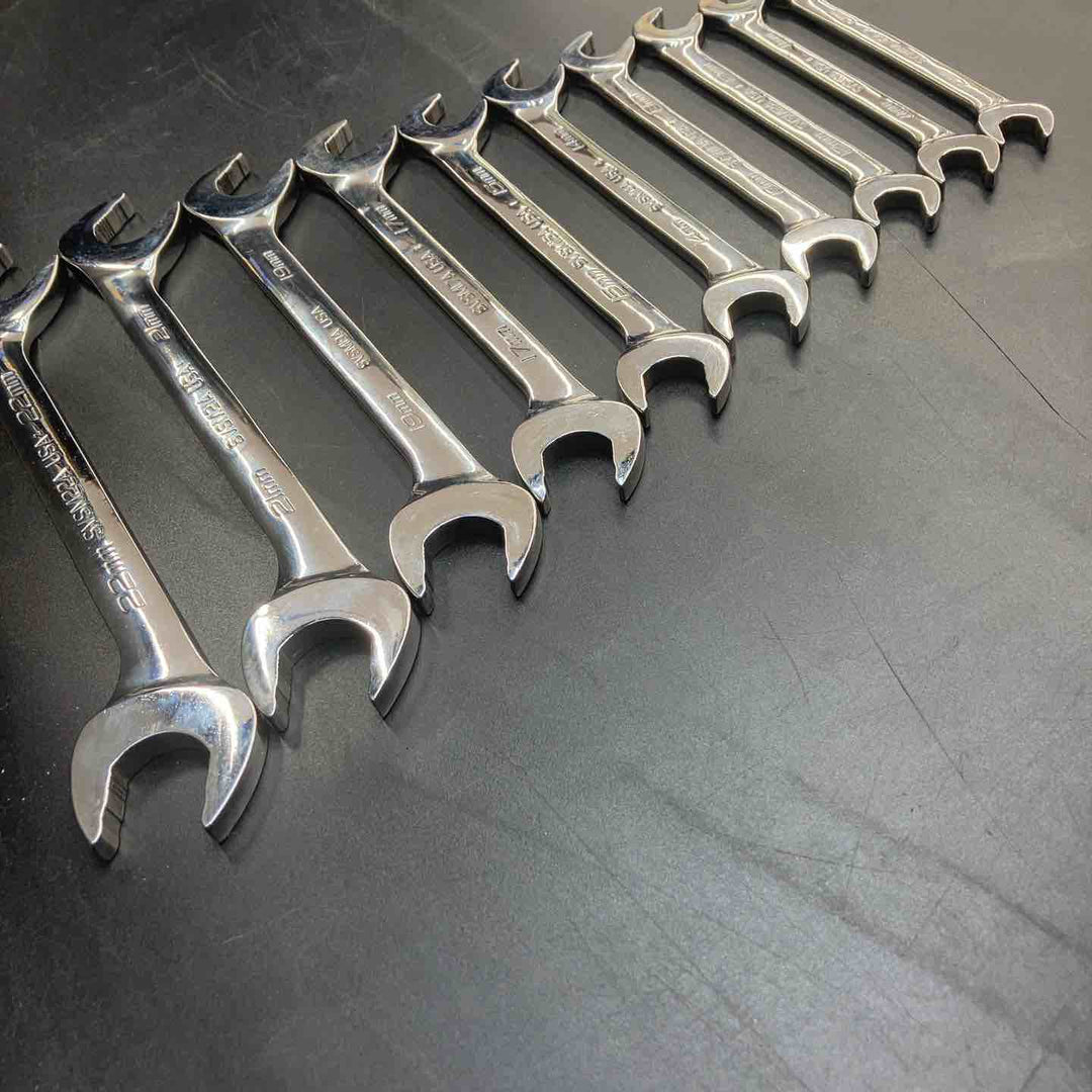 スナップオン(Snap-on) アングルヘッドスパナ SVSM10A-22A 合計10本セット 10ｍｍ-22ｍｍ【川越店】