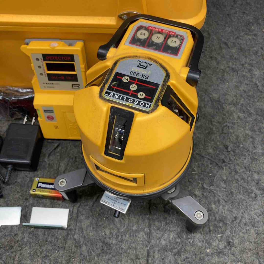 リズム ロボライン SX-233 レーザー墨出器 墨出器 測定 計測 電動工具 ケース付き 受光機【鴻巣店】