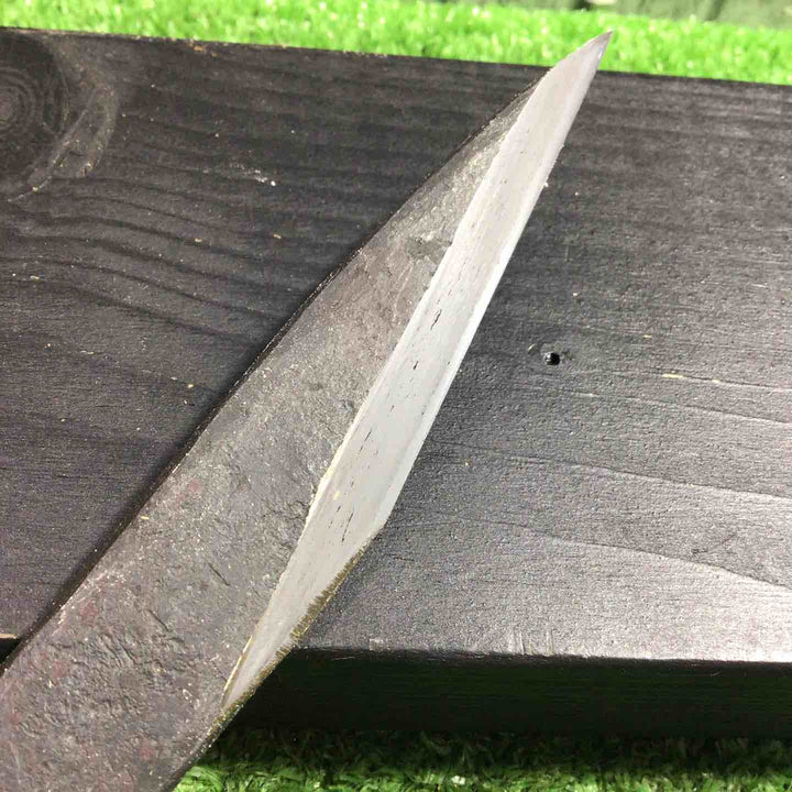 道心斎正行 切出小刀 火造りっぱなし 魚 桐箱付属 全長約270mm 【川口店】