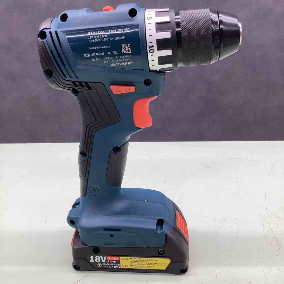 BOSCH　充電式ドライバドリル　GSR18V-45【越谷店】