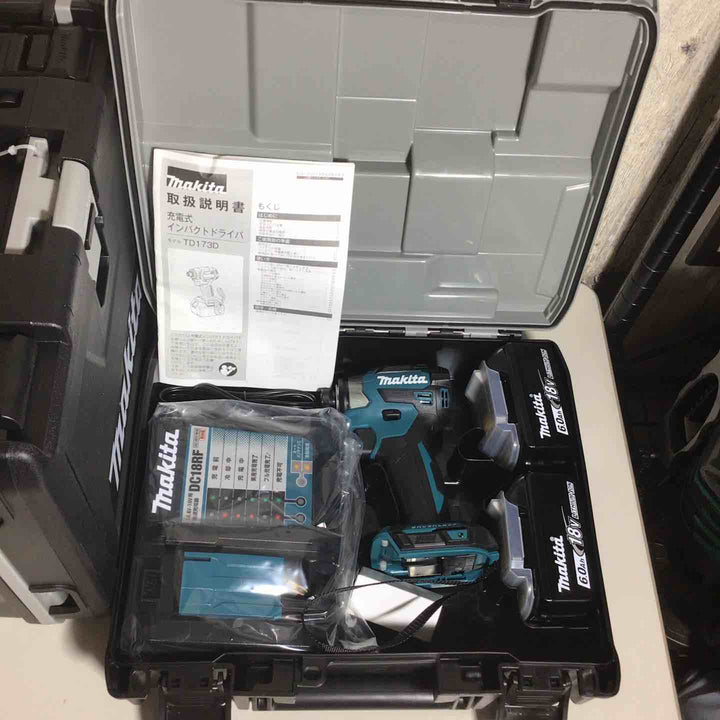 【未使用品】 マキタ makita コードレス インパクトドライバー TD173DRGX TD173DRGXB TD173DRGXO 5台 インパクト 青 ブルー 黒 ブラック オリーブ 【戸田店】