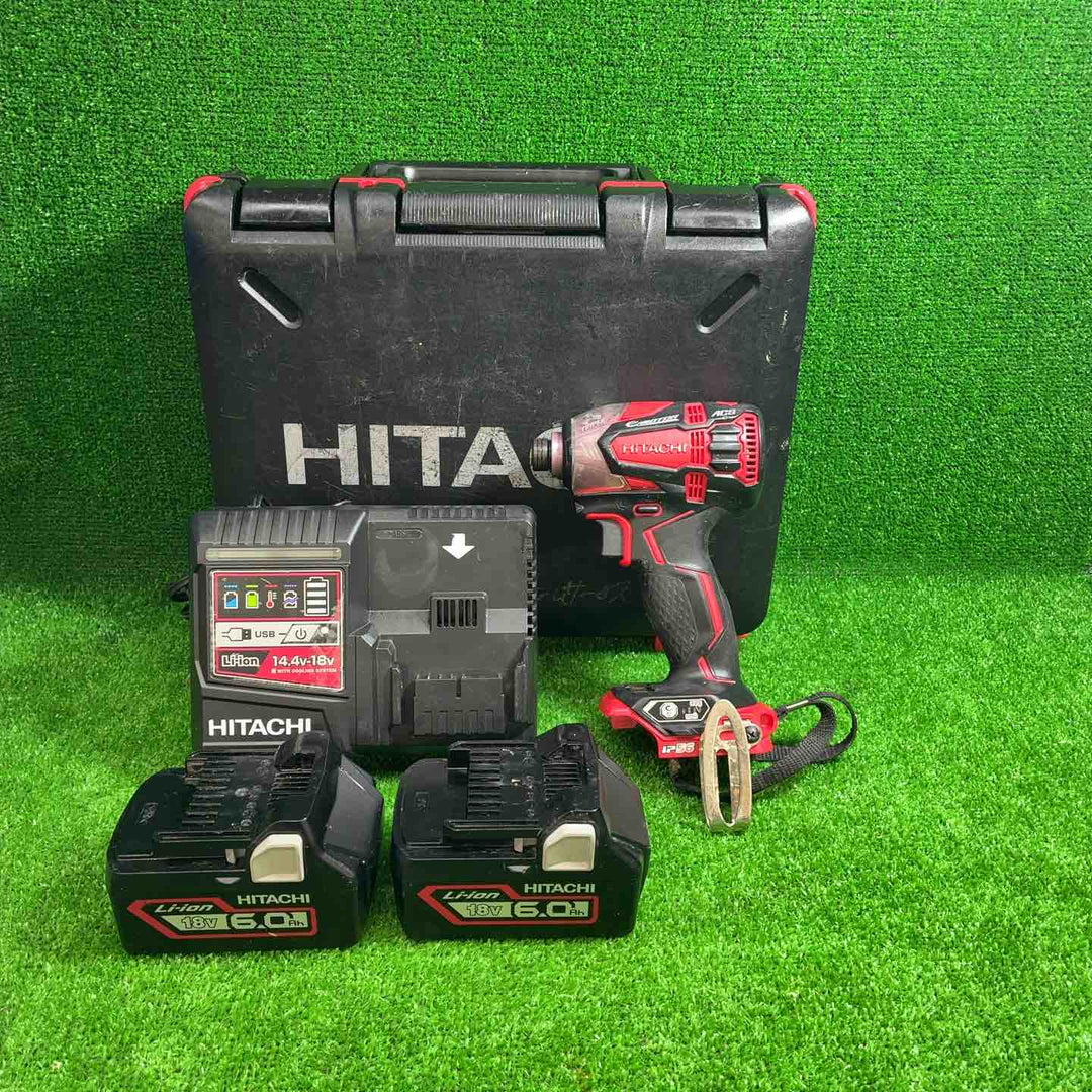 HiKOKI(旧日立工機) 18V コードレスインパクトドライバ 6.0Ahリチウムイオン電池1個仕様 急速充電器 ケース付 グリーン WH18DDL2(LYCK)(L)【藤沢店】