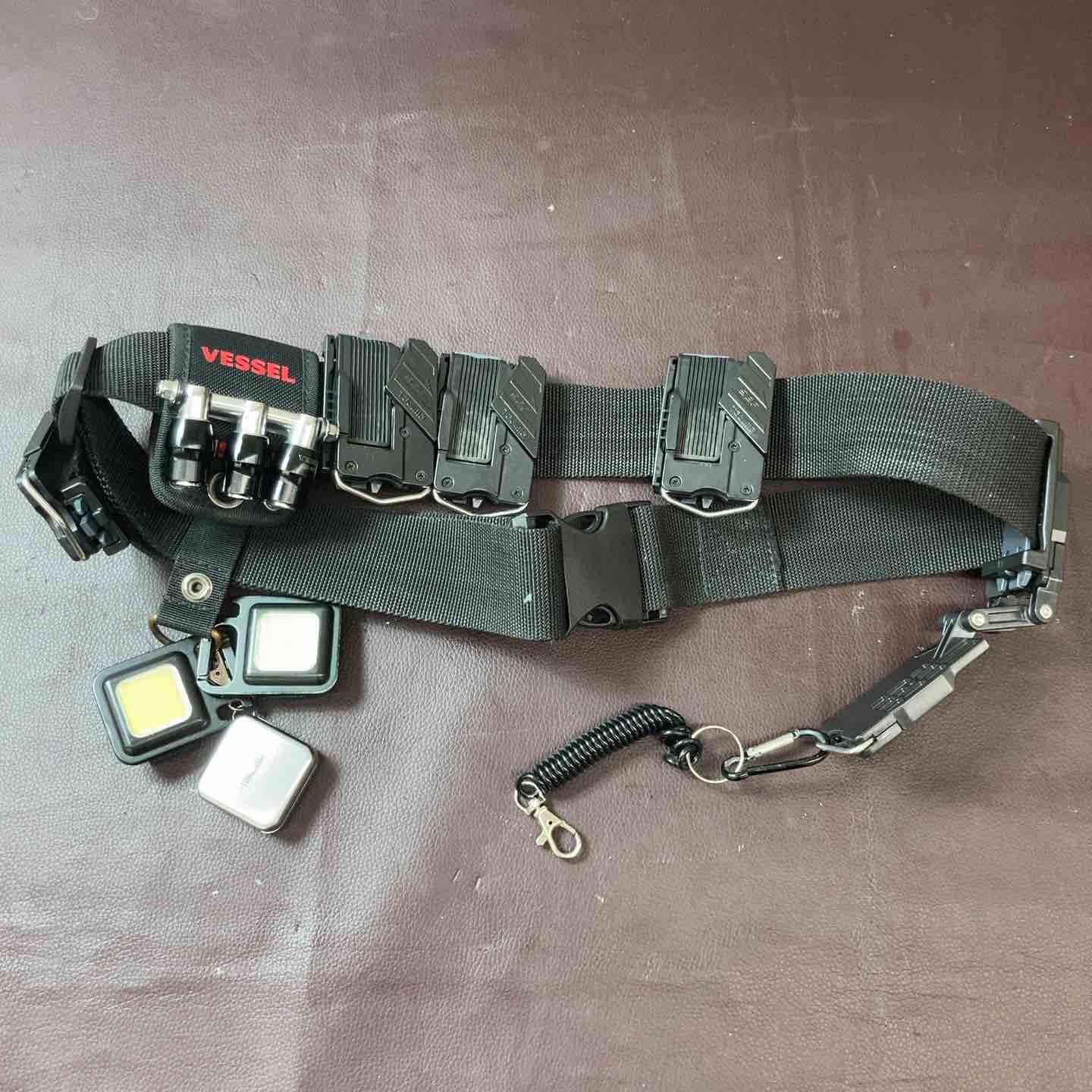 中古品】 タジマ(Tajima) 腰袋等セット 4点 セフ後付きホルダー ベルト