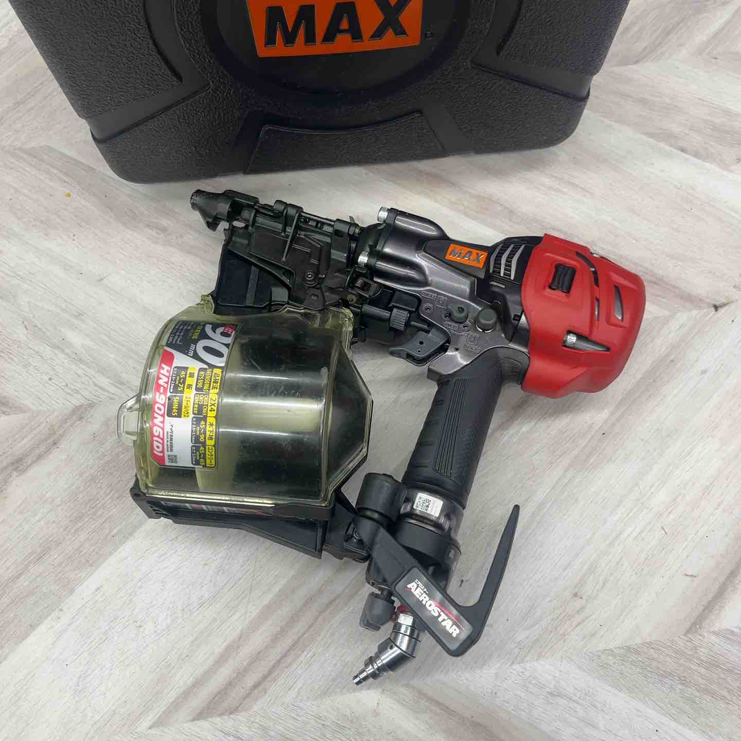 ☆マックス(MAX) 高圧エア釘打ち機 HN-90N6(D)-G【越谷店】 – アクト