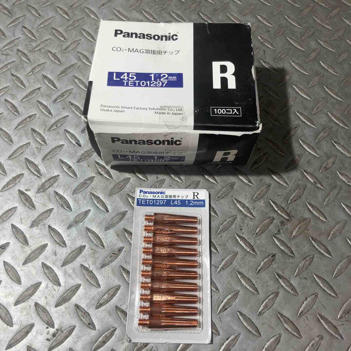 Panasonic パナソニック CO2・MAG溶接用チップ L45 1.2mm TET01297 R 100個入り【草加店】