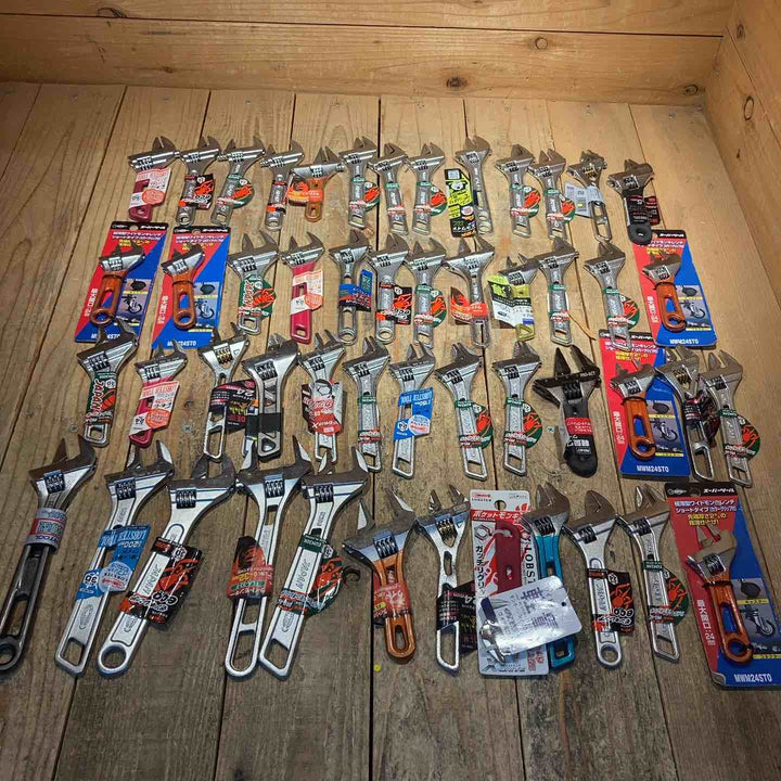 特価！【未使用品】モンキーレンチ50個まとめ売り ロブスター スーパーツール TOP　サイズ 複数 軽量 薄型 ショート 様々【所沢店】