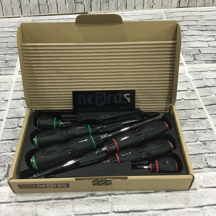 ネプロス(nepros) 樹脂柄ドライバ混合セット 6本組 No.NTD106 【川口店】