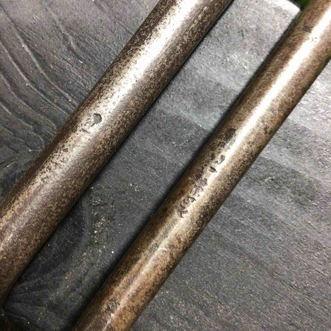 東一正芳作 鏝鑿 2本組 先端幅約18mm/30mm 【川口店】