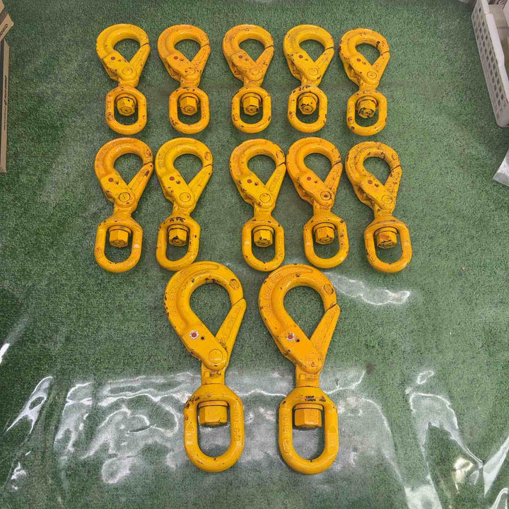 スイベルフック セルフロックフック 玉掛けフック YOKE 10-8 YE-7/8  12個セット【町田店】
