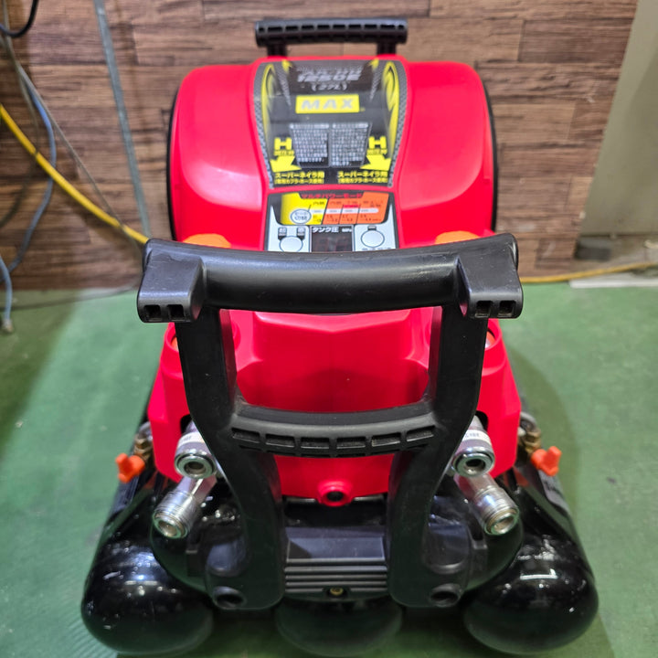 【中古品・急速充填運転時充填時間：約12分30秒】マックス(MAX) エアコンプレッサー AK-HH1250E(27L) レッド 【桶川店】