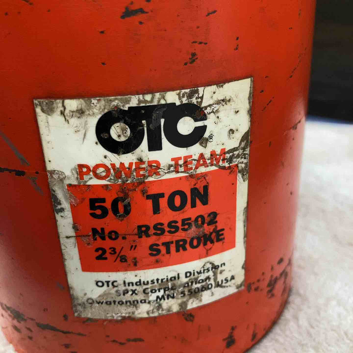 OTC SPX Power Team RSS502 ショートシリンダー 50t 2 3/8インチ ※動作未確認【八潮店】
