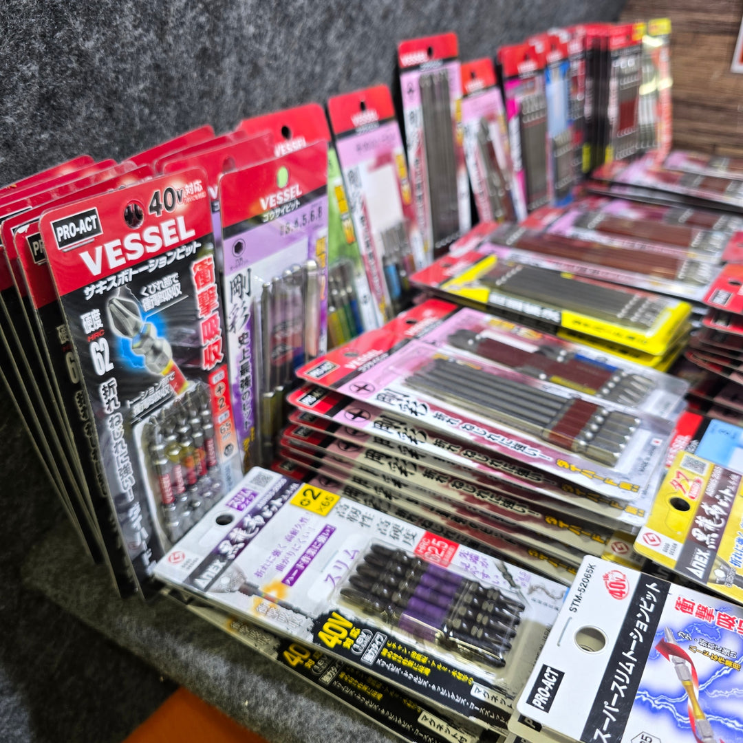 【未使用・大特価まとめ売り！】ビット5本入り 200パックまとめ売り 六角軸6.35mm インパクトドライバー用 メーカー・サイズ混合 計1000本【桶川店】