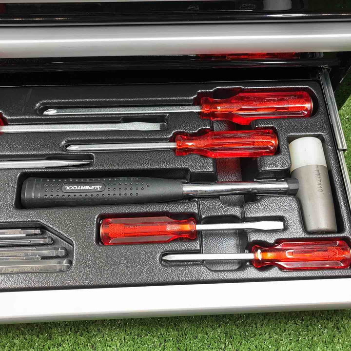 ▼スーパーツール プロ用デラックス工具セット チェストタイプ ツールボックス【川崎店】