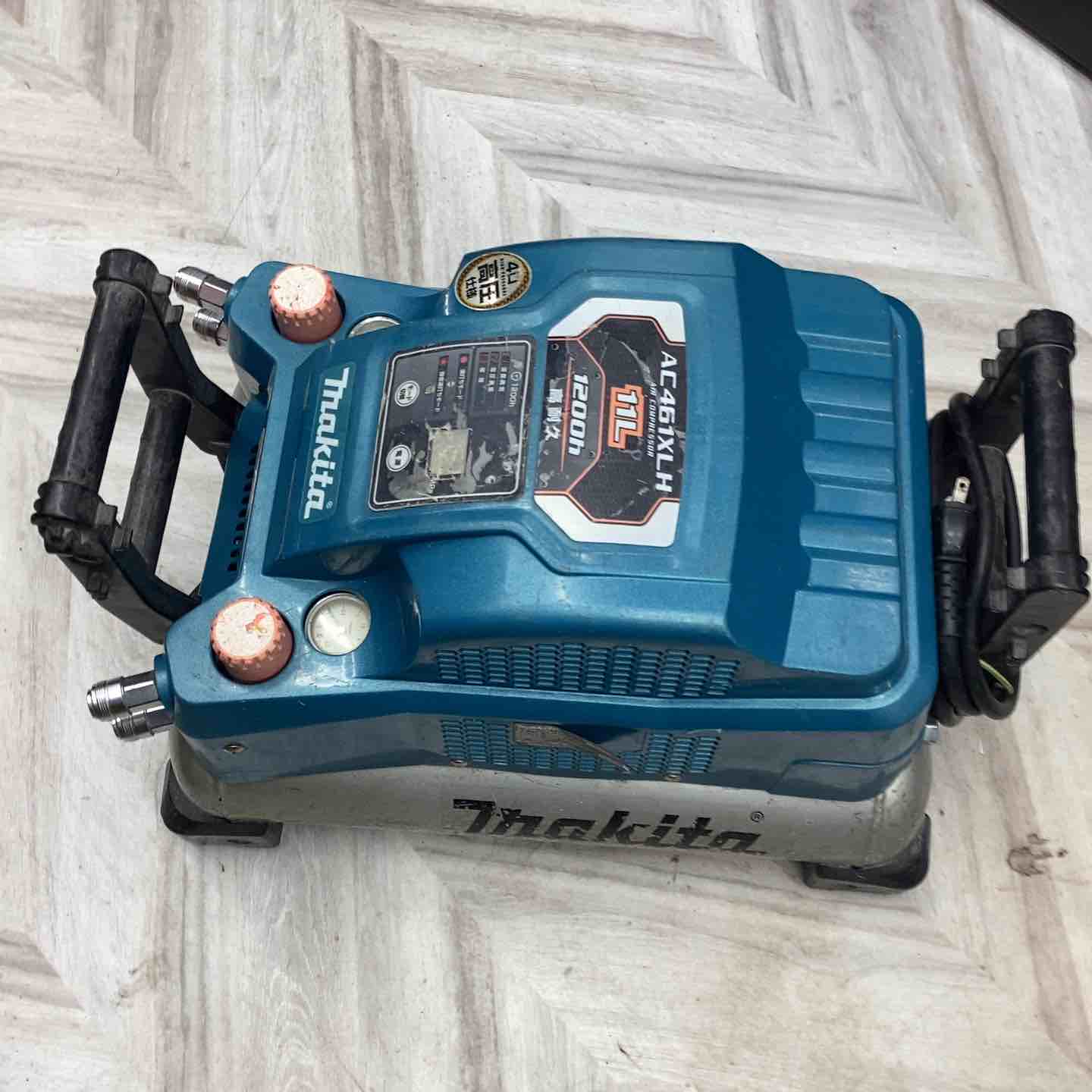 Makita AC461XLH エアコンプレッサー 11L マキタ AC461XLH 高圧専用エアコンプレッサ (青) ウエダ金物