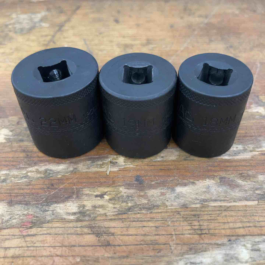 【中古品】▲マックツール(MACTOOLS)  3/8 インパクトソケットセット SXPGM116BR 22~10mm (21, 20欠品) 計11点【柏店】