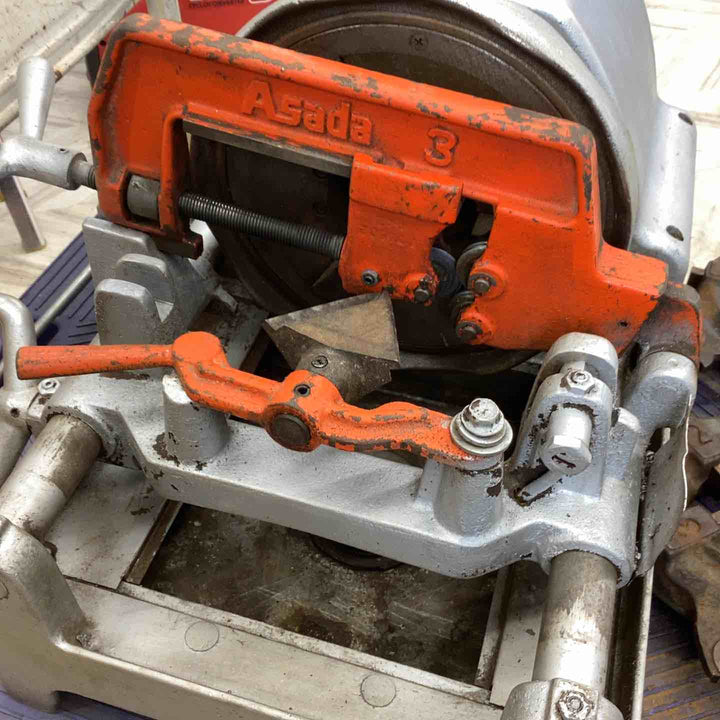 【店頭受取り限定】アサダ ASADA ねじ切り機 パイセット90 100V パイプ ボルト ねじ山 加工 水道 ガス管 チェーザ 【越谷店】