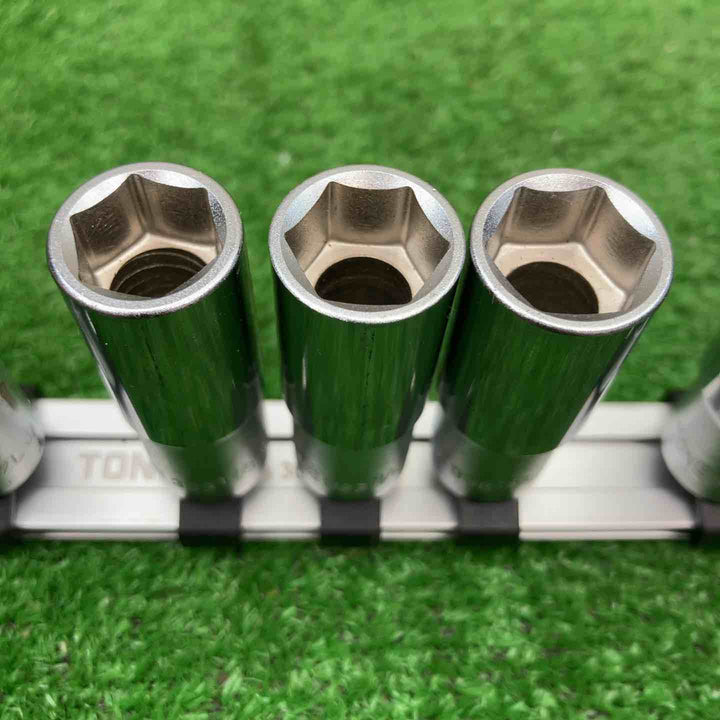 差込角9.5mm(3/8inch)　ディープソケット（６角）（インチサイズ）12本セット【富山店】◇BR
