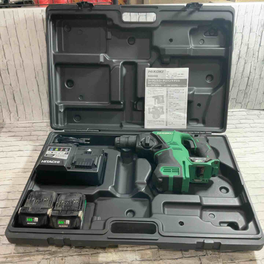 ★ハイコーキ(HIKOKI ※旧:日立工機) コードレスハンマドリル DH36DPA(2XP) 36V 動作確認済み【川口店】