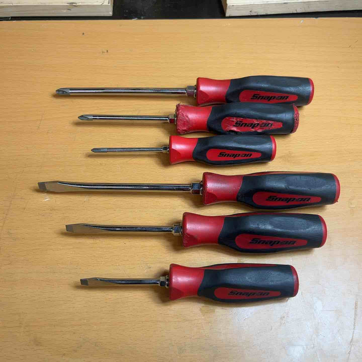 Snap-on スナップオン プラス マイナス ドライバー 6本セット まとめSGDP63IRB/SGDP42IRB/SGDP31IRB/SGD6B/SGD4B/SGD2B 【越谷店】
