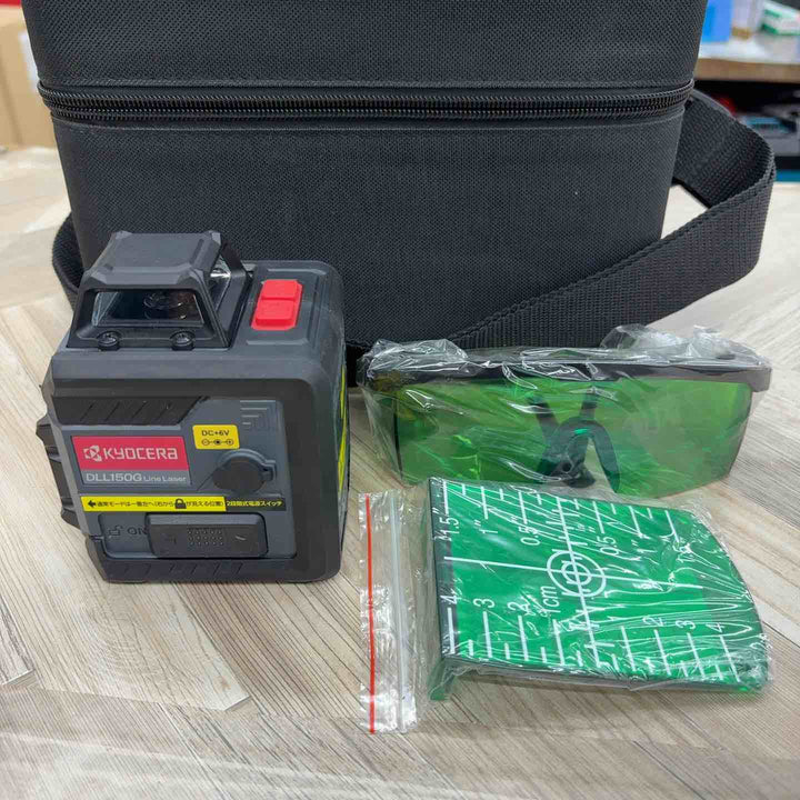 ◇KYOCERA 2ライングリーンレーザー墨出し器 DLL150G  横全周・縦【八潮店】