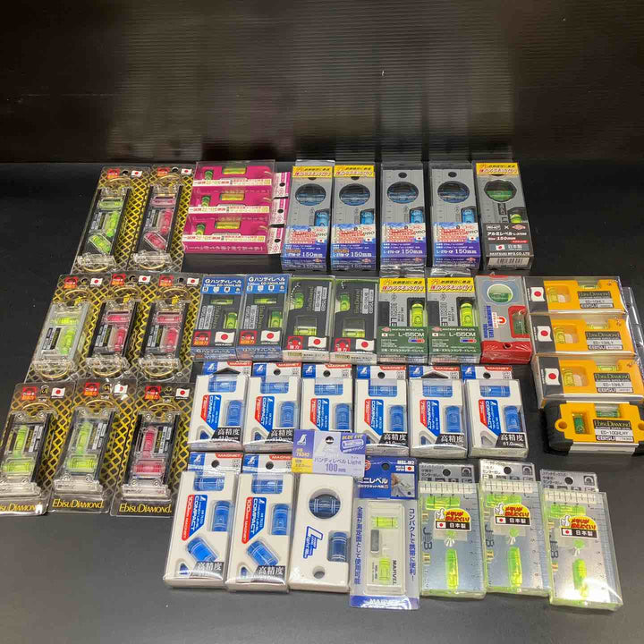 ▼【未開封/送料無料】水平器 マグネット付き有り 40個まとめ売り エビスダイヤモンド KOD シンワ TAJIMA等【川越店】