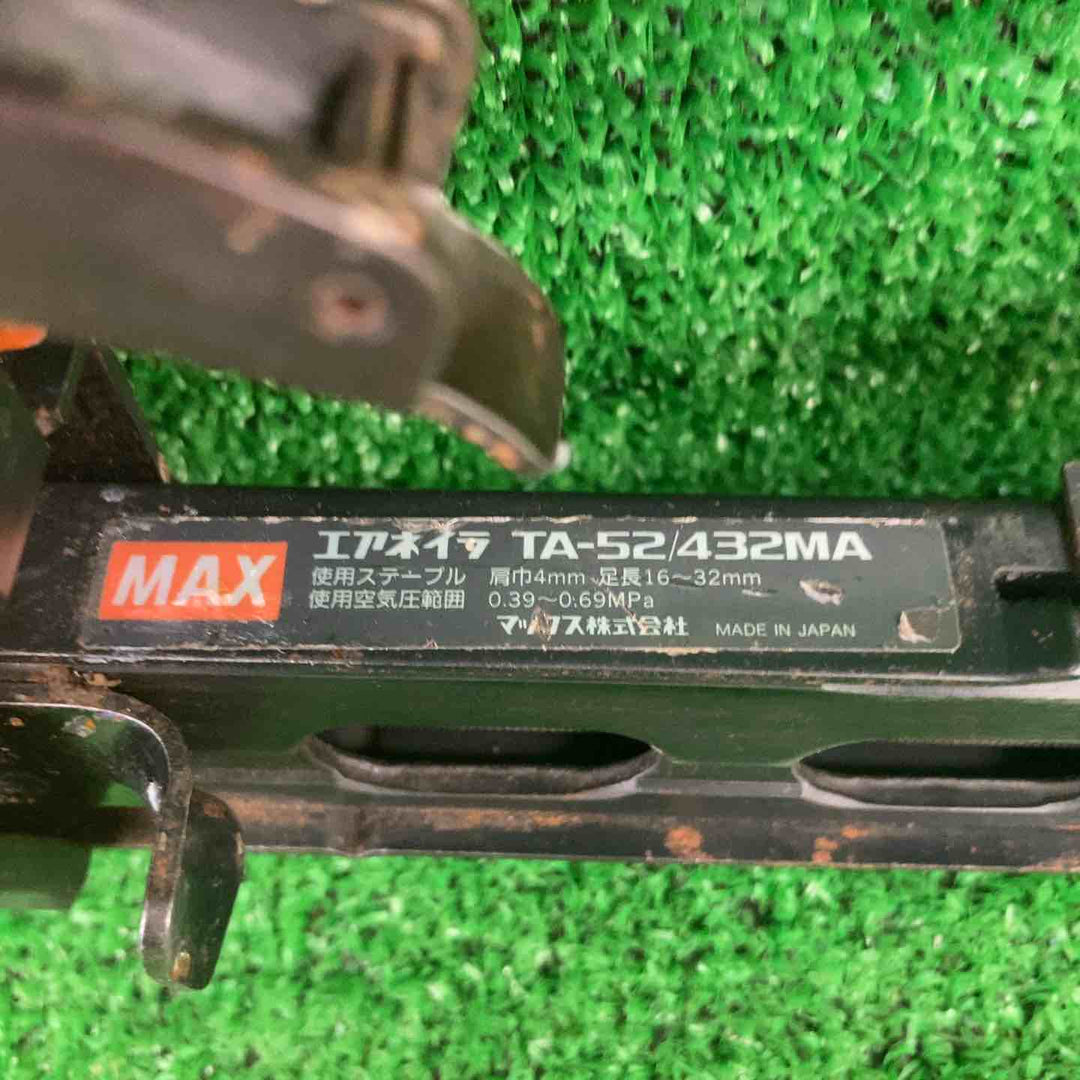 マックス(MAX) 【常圧肩巾4mm】エアタッカ モデル：TA-52/432MA 【川崎店】