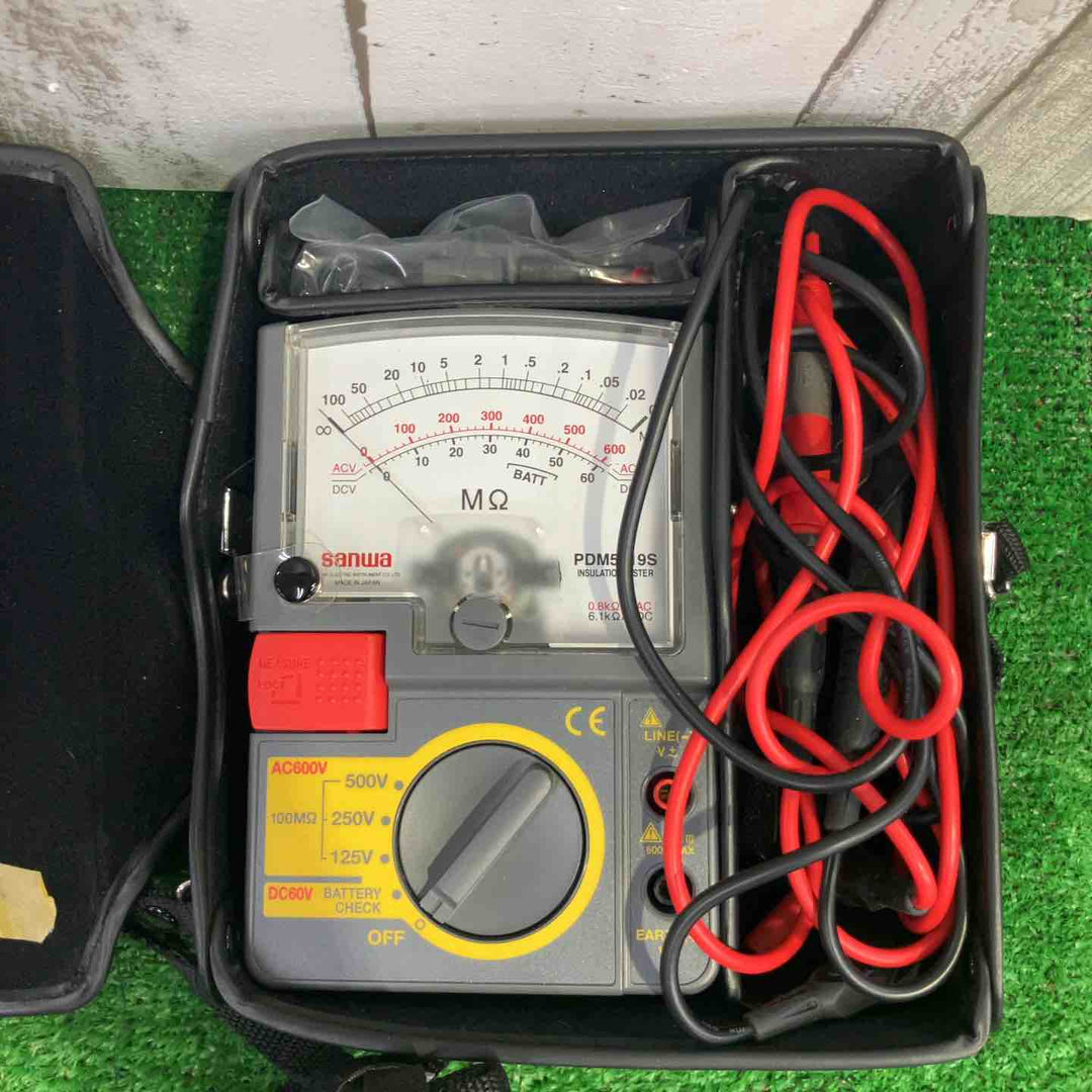 ◇三和電気計器(サンワ/sannwa) 3レンジアナログ絶縁抵抗計 PDM5219S【町田店】