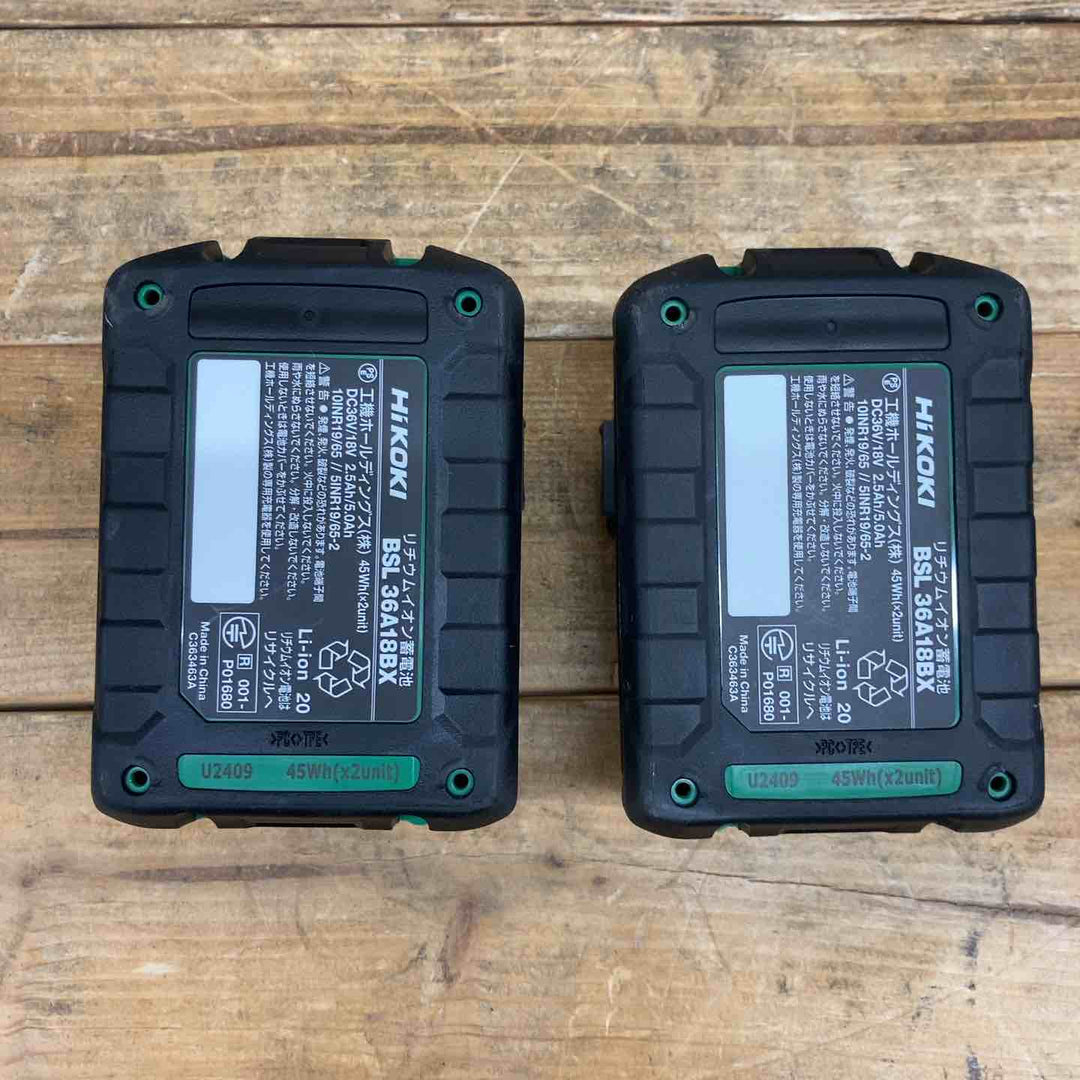 【中古美品】 ハイコーキ(HIKOKI ) コードレスインパクトドライバ アグレッシブグリーン WH36DD(2XHLSZ) フルセット 動作良好 【東大和店】