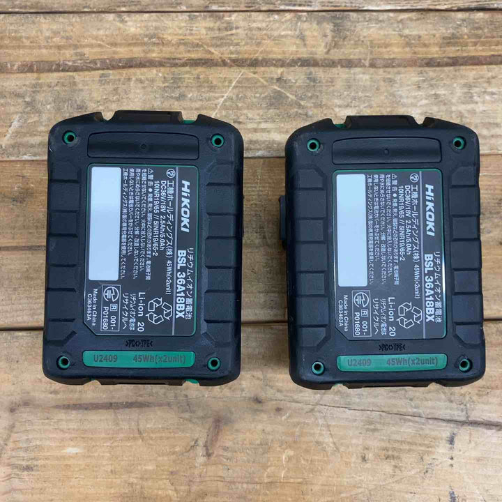 【中古美品】 ハイコーキ(HIKOKI ) コードレスインパクトドライバ アグレッシブグリーン WH36DD(2XHLSZ) フルセット 動作良好 【東大和店】