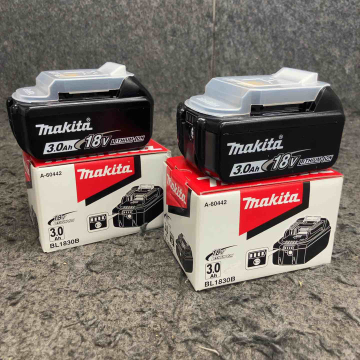 マキタ(makita) リチウムイオンバッテリー 18V/3.0Ah BL1830B まとめ 計2点【鴻巣店】