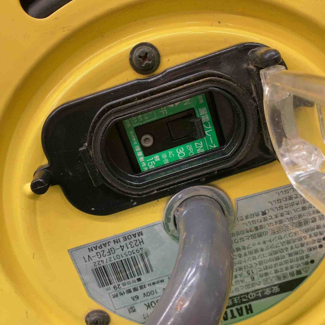 ◇ハタヤ(HATAYA) 屋外用レインボーリール100V型コードリール ブレーカー付き BE-30K【川越店】
