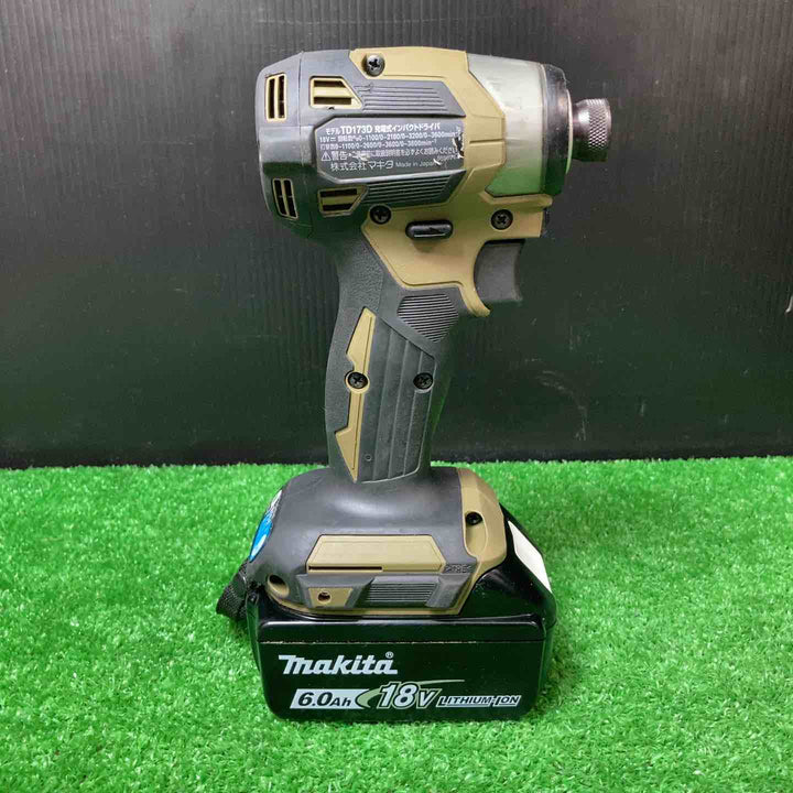 ★マキタ(makita) コードレスインパクトドライバー TD173DZO バッテリー18V 1個付き【岩槻店】