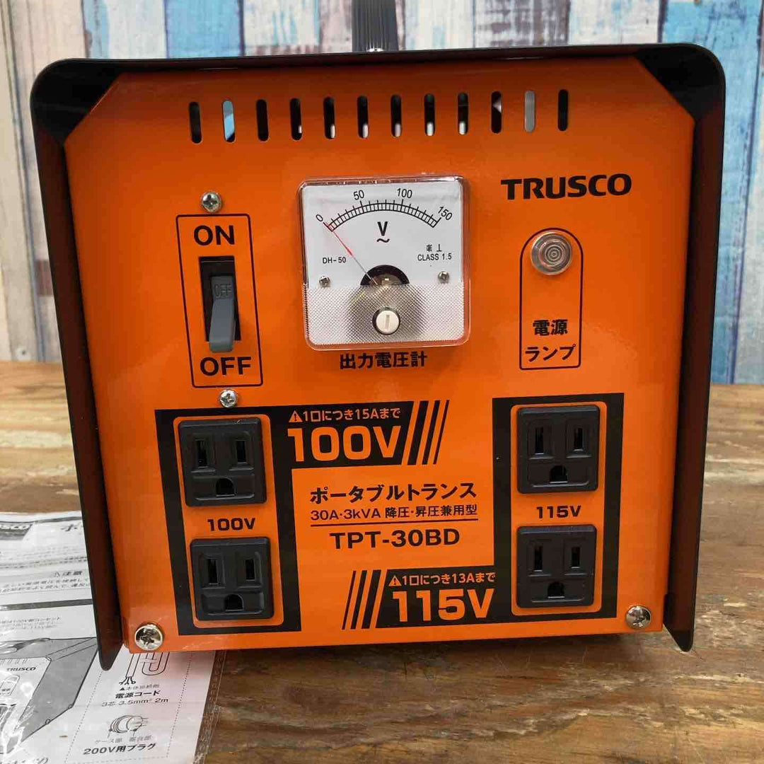 ◇トラスコ(TRUSCO) ポータブルトランス TPT-30BD【柏店】