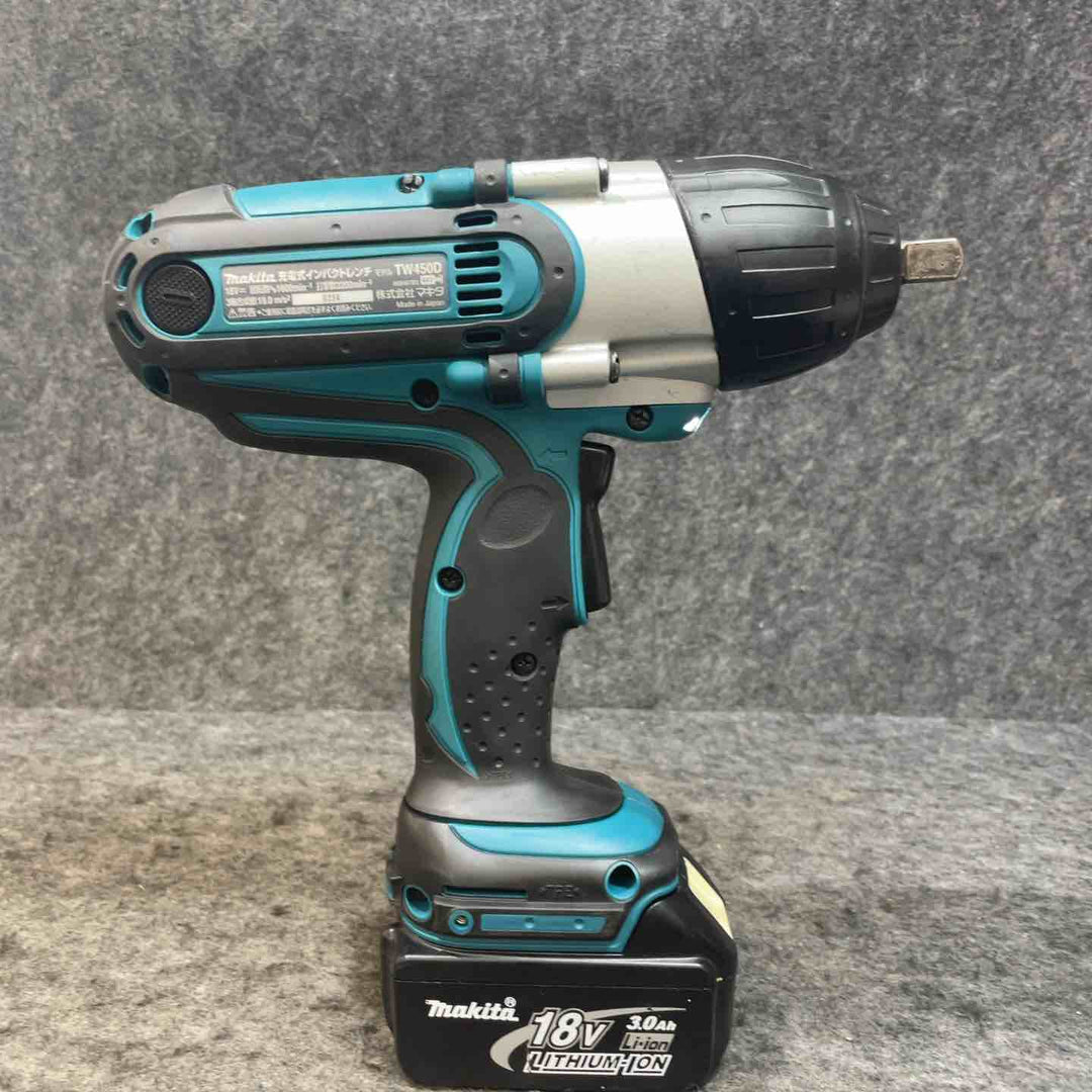 マキタ(makita) コードレスインパクトレンチ TW450DZ 3.0Ahバッテリー付 【桶川店】